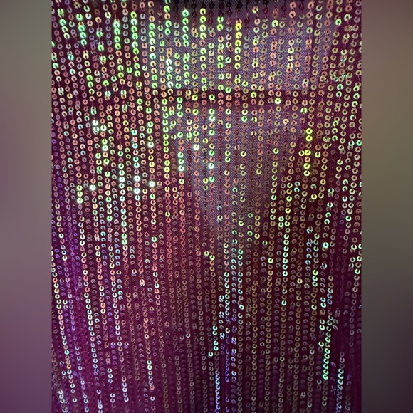 READ Free People Burgundy Sequin Button Down Shirt Top Sparkly Size XS - Picture 5 of 7